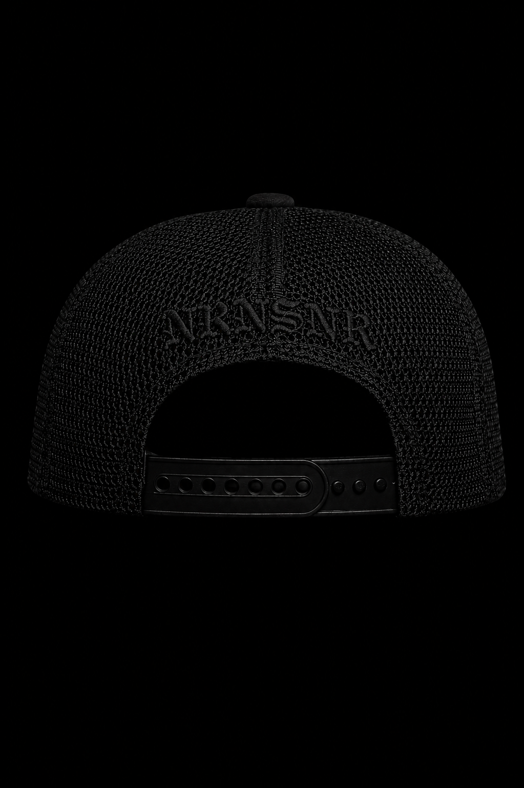 NO REGRETS BLACK/BLACK CLUB TRUCKER CAP [NRUKCLUB]